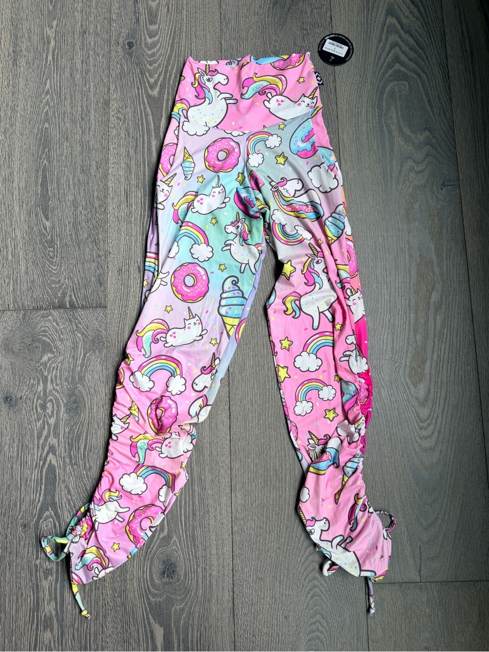 Exotica Unicorn Soft to Touch Jogger Long Tie Sided with Pockets Size Small